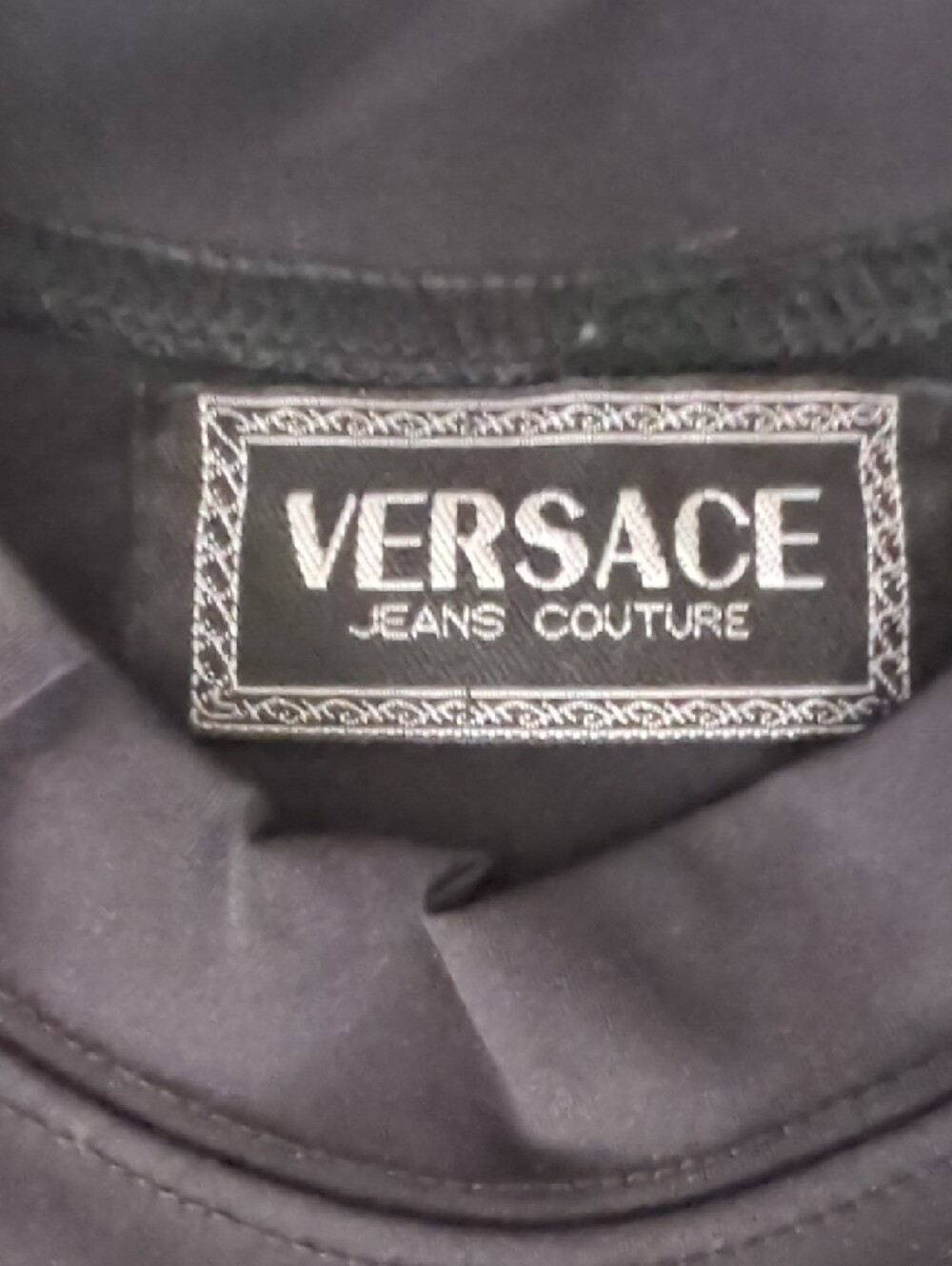 Versace Black Tee with Medusa Emblem - Picture 2 of 7